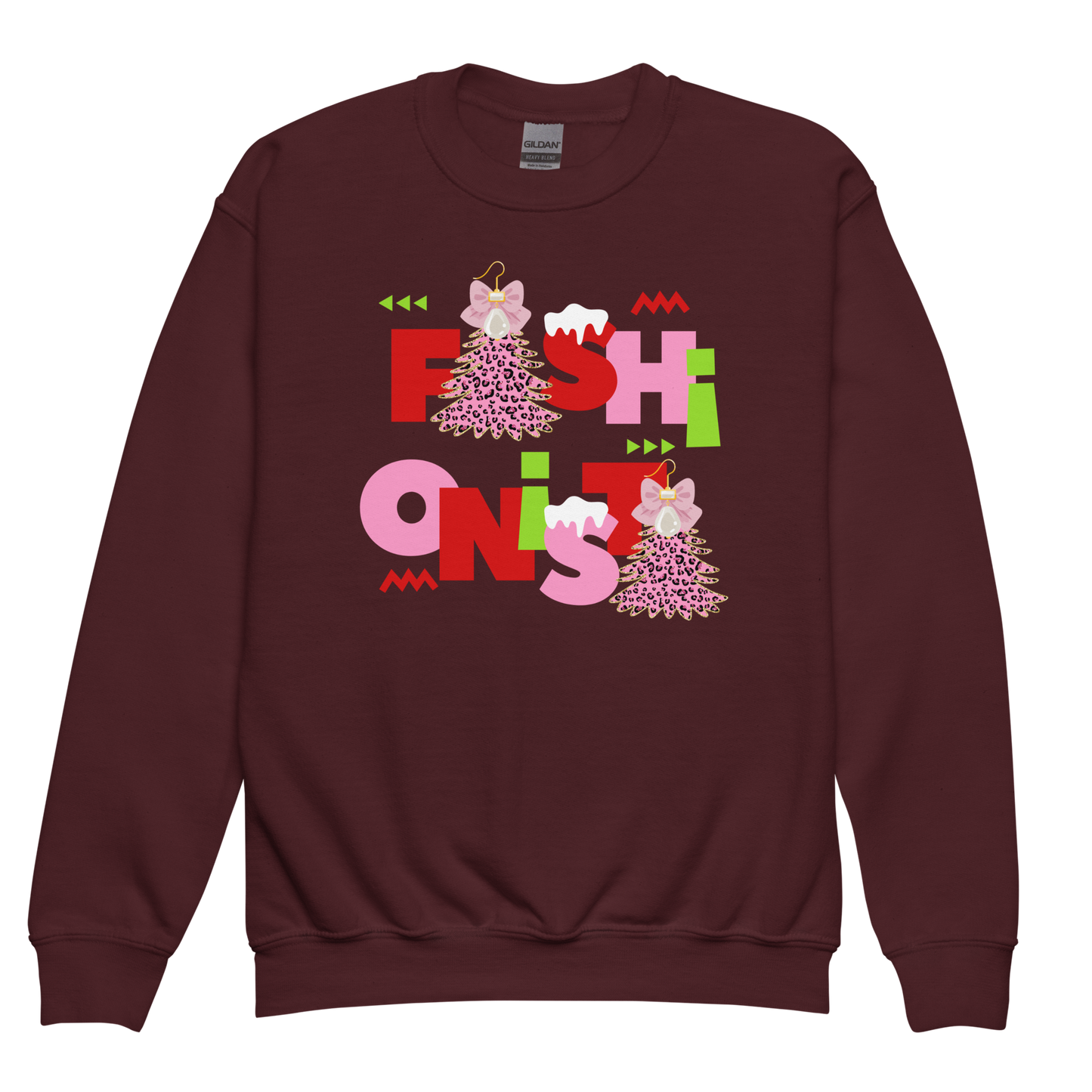 Holiday Glam Fashionista Youth Sweatshirt