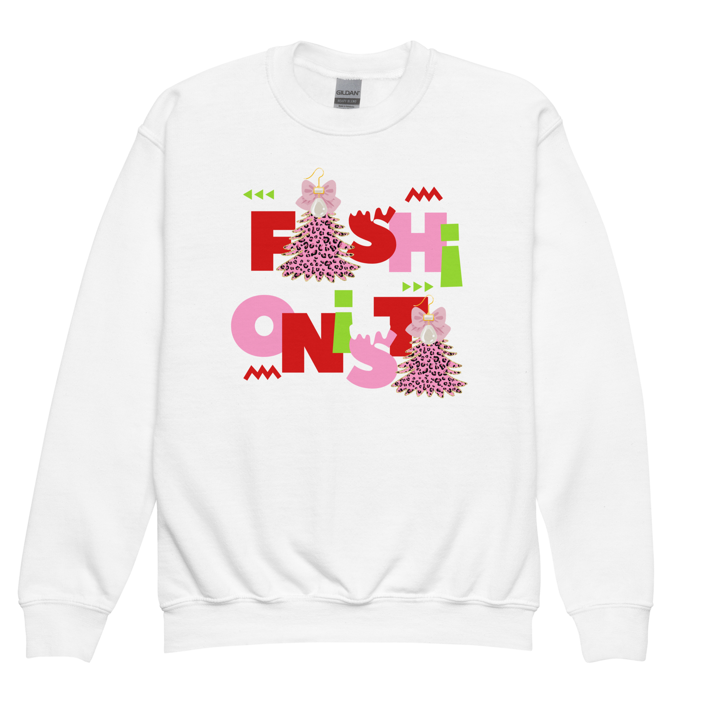 Holiday Glam Fashionista Youth Sweatshirt