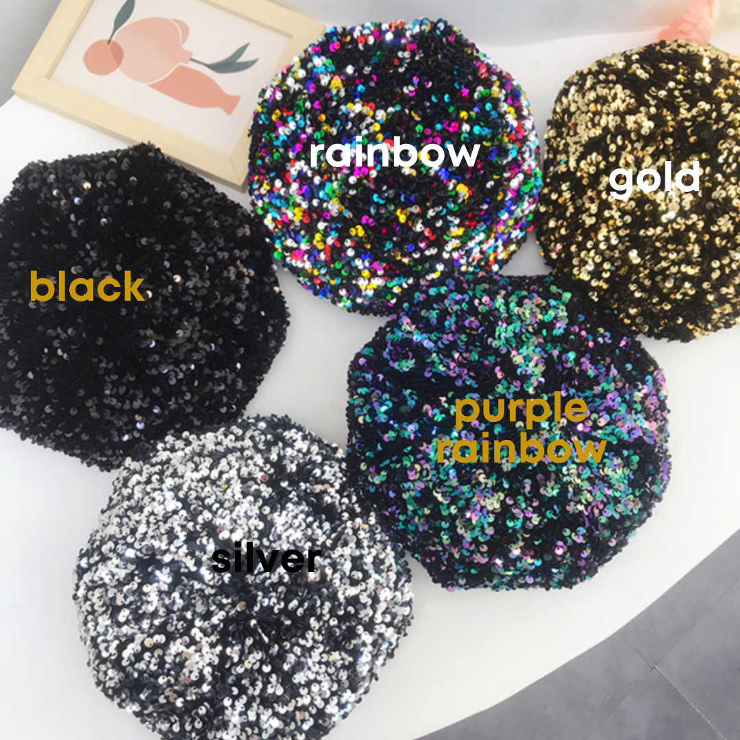 Twinkle | Sequin Beret Hat