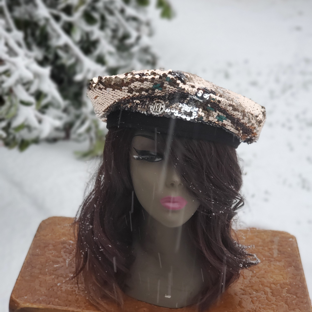 She Leaves A Sparkle | Sequin Beret