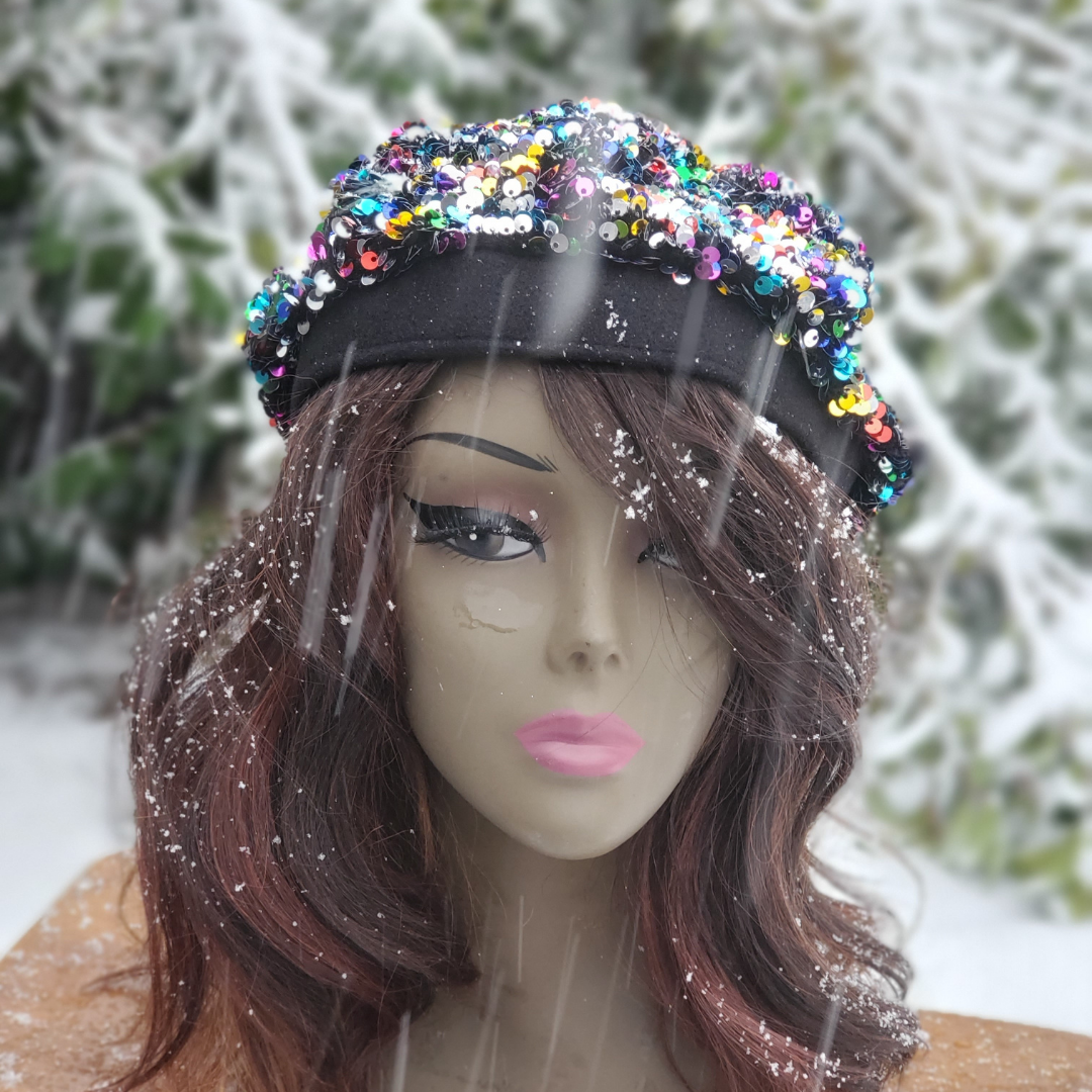 Twinkle | Sequin Beret Hat
