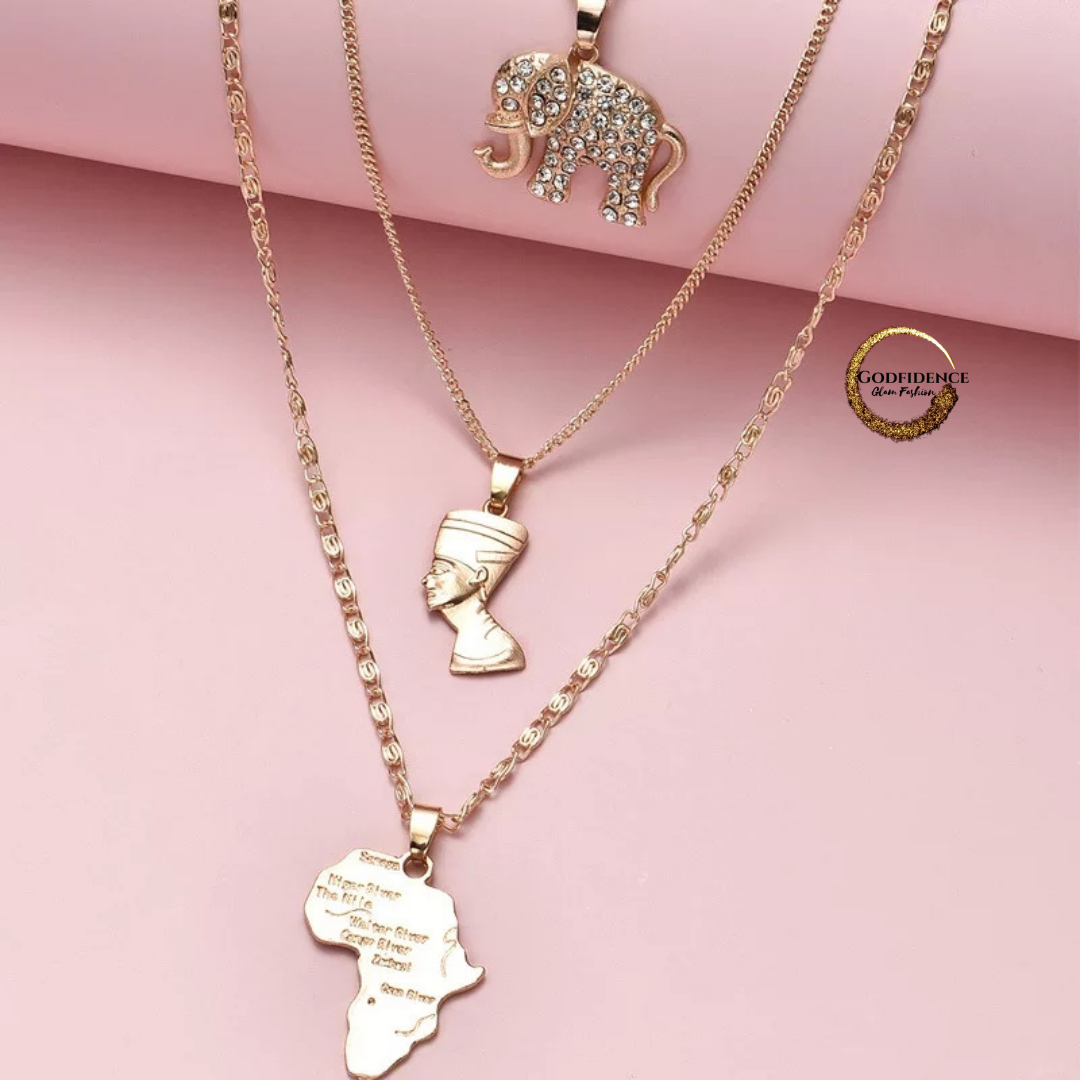 Queendom | 3 Piece Layered Ethnic Necklaces