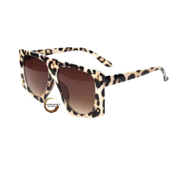Glam Girl "Spotted" Bougie Sunnies |Speckled Oversized Sunglasses