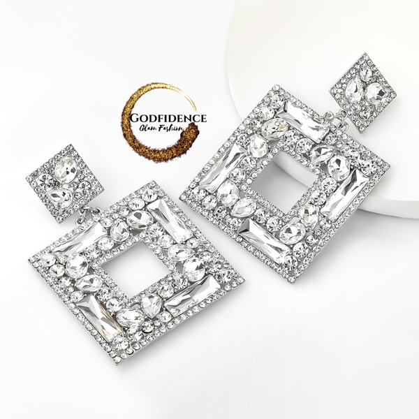 Met Gala Glam | Grand, Gorgeously Square-Shaped Earrings