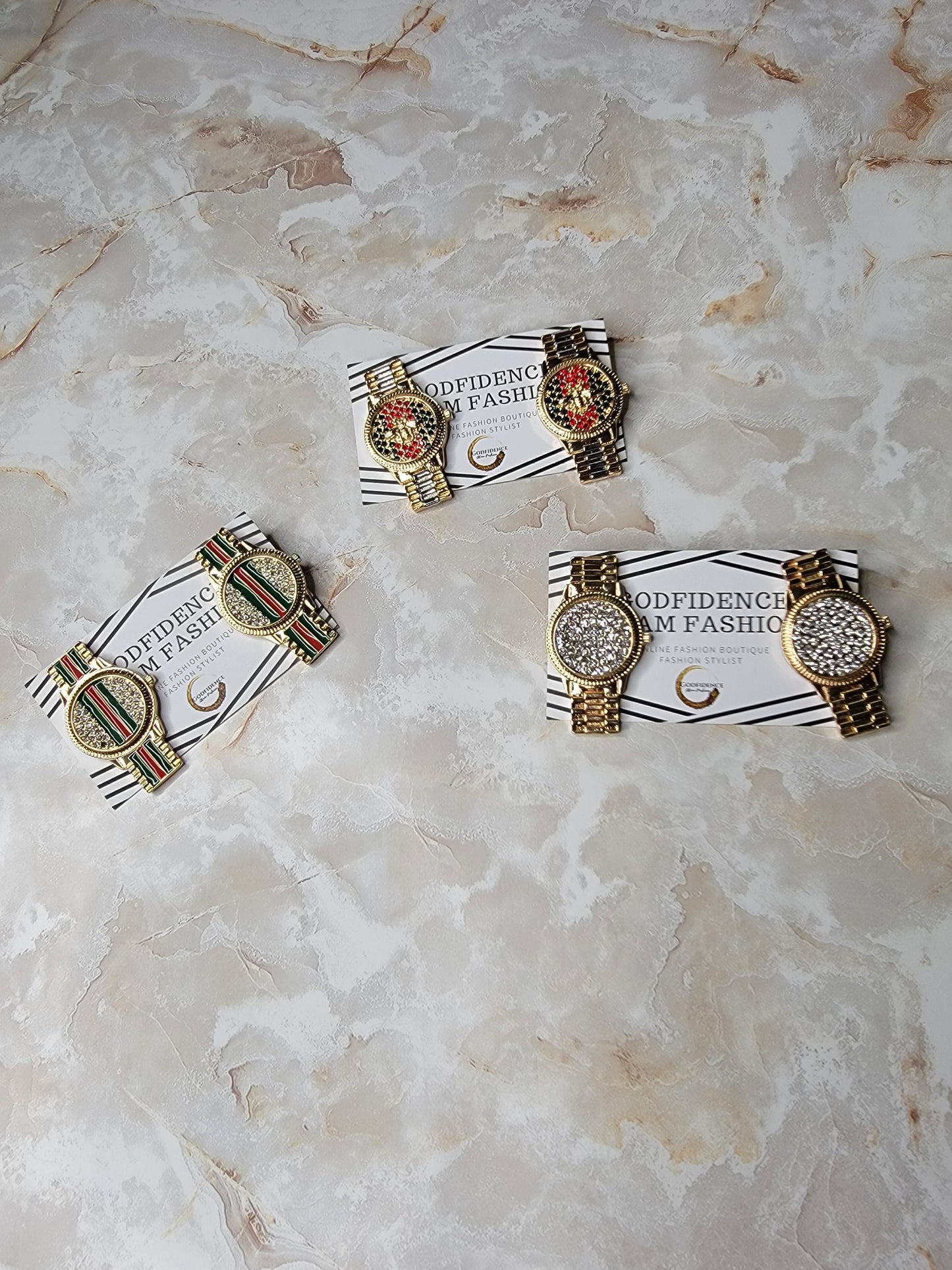 Glam-Lux Timepiece Statement Earrings