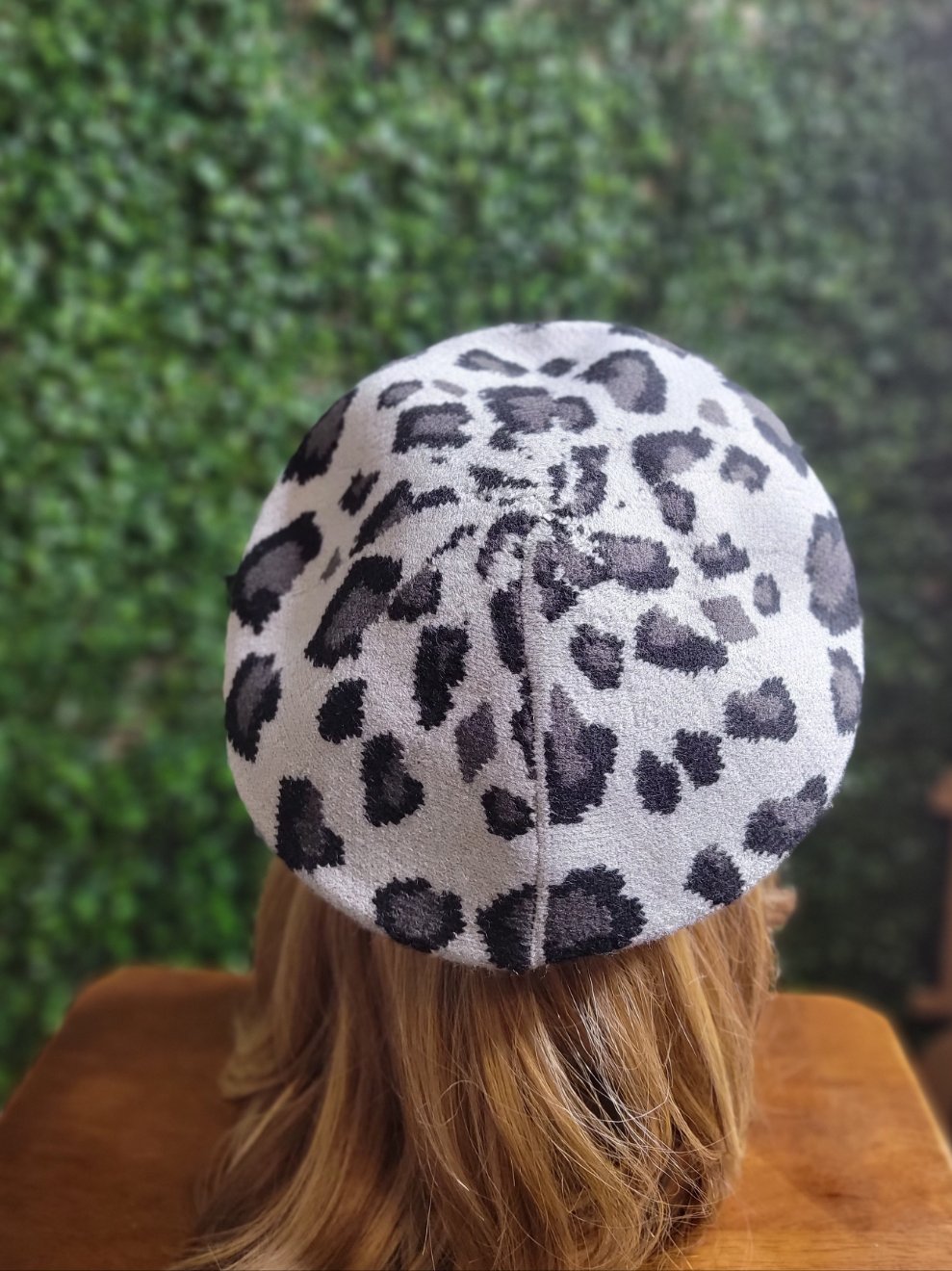 Miss Thing |Grey Leopard Print BERET