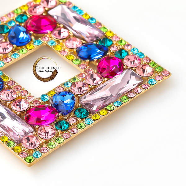 Met Gala Glam | Grand, Gorgeously Square-Shaped Earrings