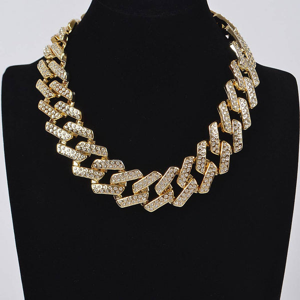 BAPS | Rhinestone Chain Necklace