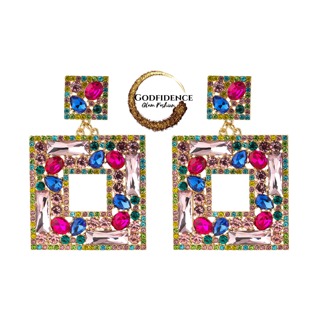 Met Gala Glam | Grand, Gorgeously Square-Shaped Earrings