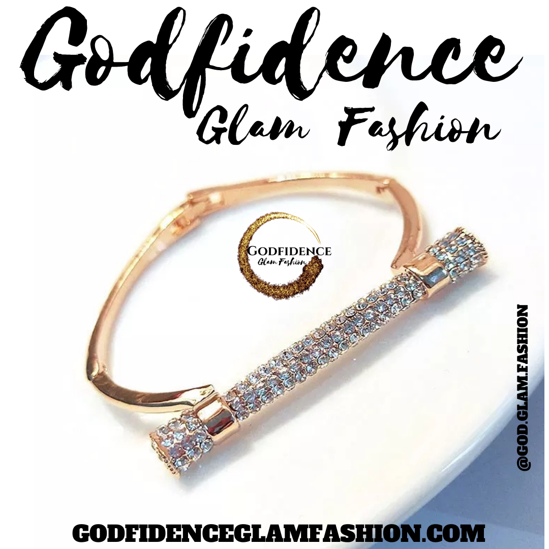Don't Cross Me | Rhinestone Charm Bracelet