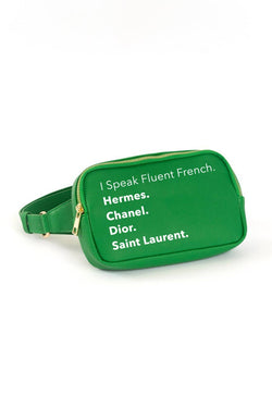 I Speak Fashion FANNY - Fluent French (Kiwi Green)