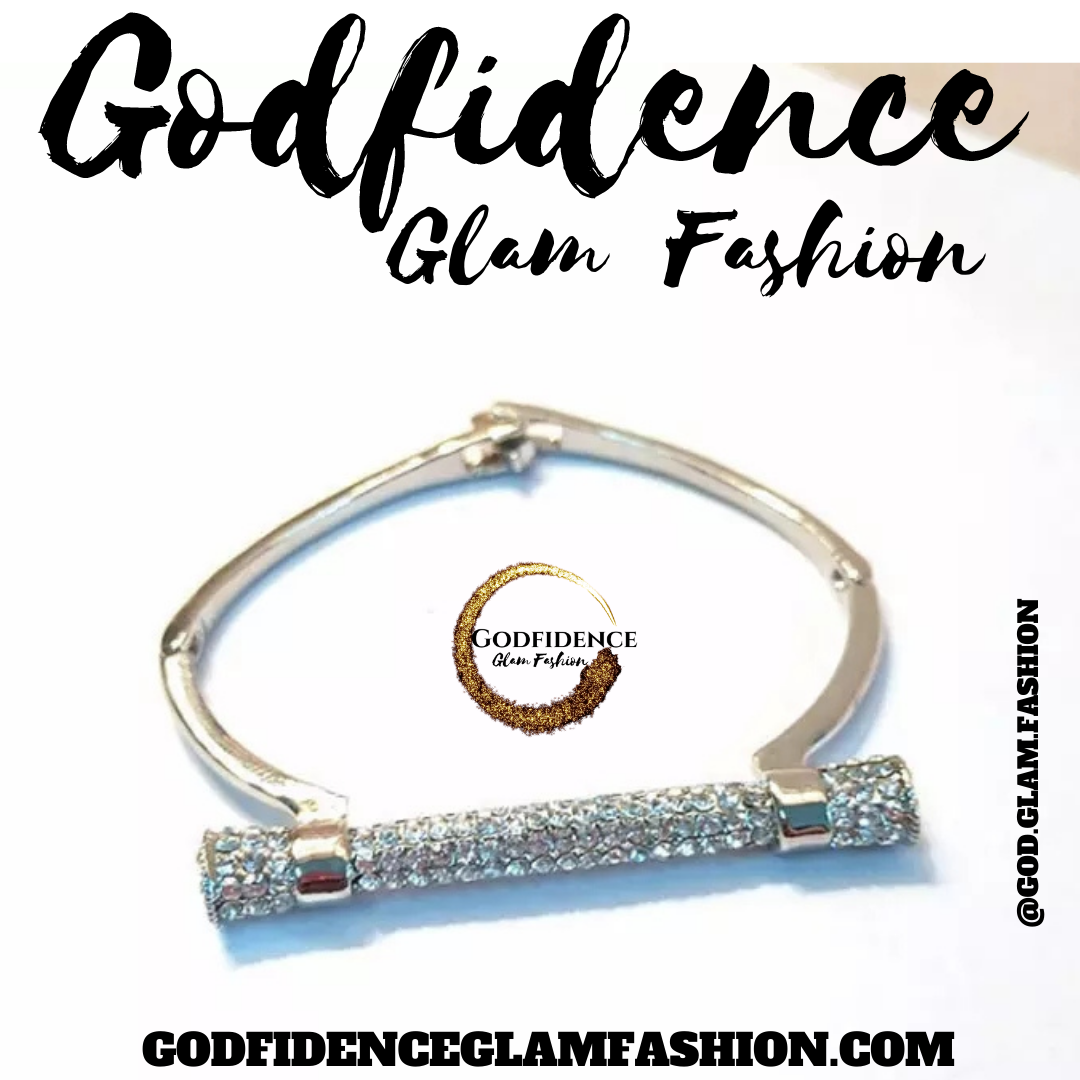 Don't Cross Me | Rhinestone Charm Bracelet