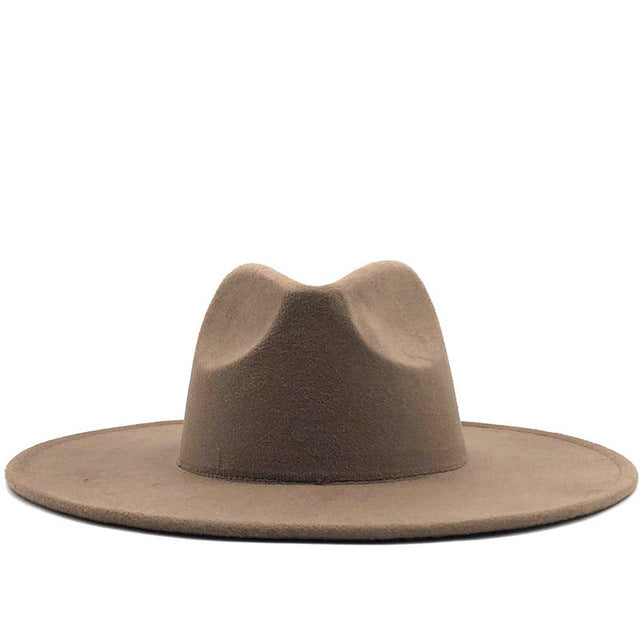 You Need Me! | Two-Tone Wide Brim Big Fedora Hat