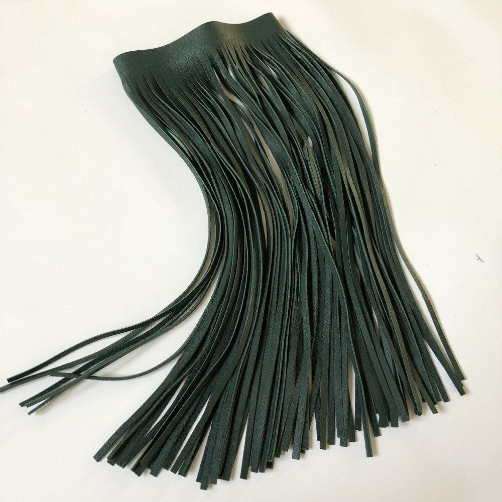 What the Fringe | Leather Fringe Choker