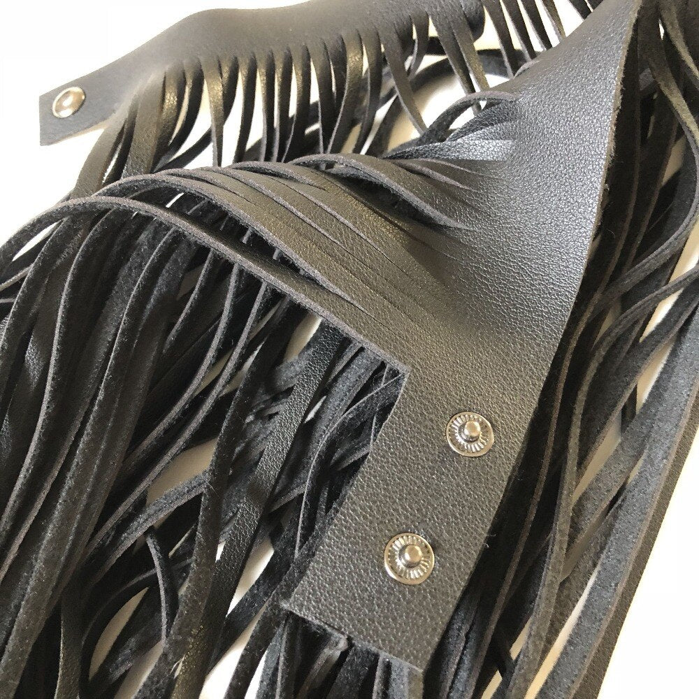 What the Fringe | Leather Fringe Choker