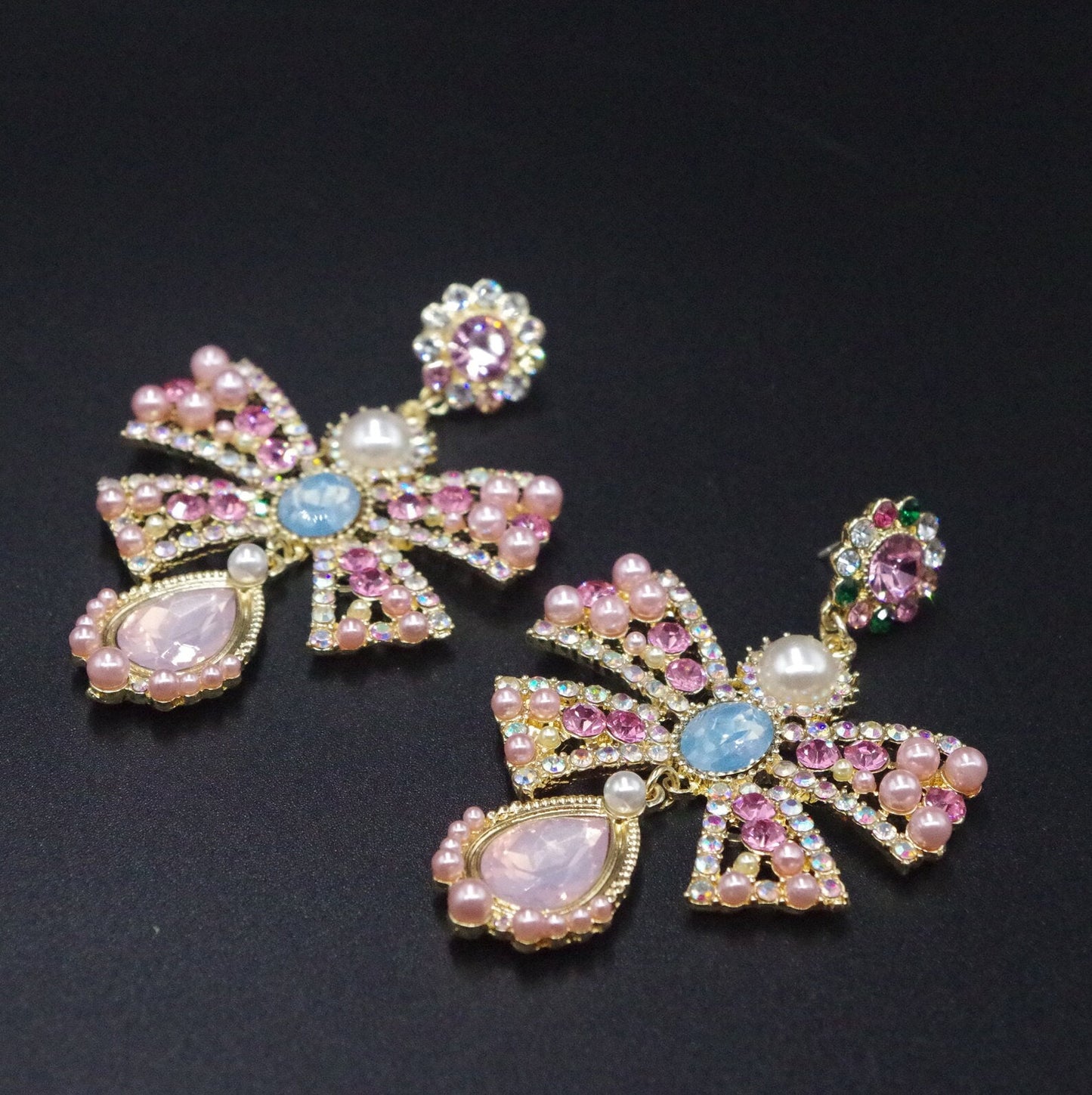 Blushing | Luxury, Butterfly Pearl Dangles