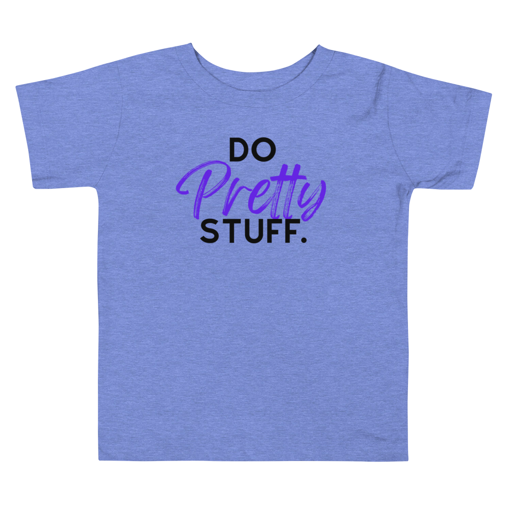 Pretty Stuff-Toddler Short Sleeve Tee-Purple