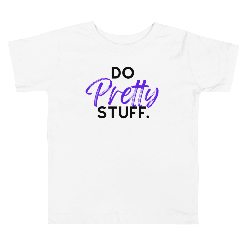 Pretty Stuff-Toddler Short Sleeve Tee-Purple