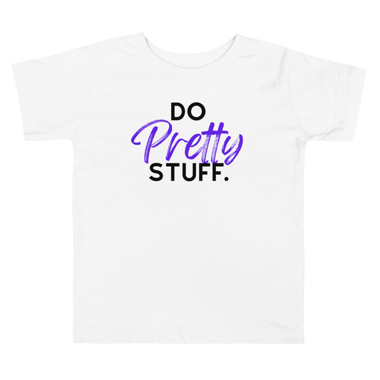 Pretty Stuff-Toddler Short Sleeve Tee-Purple