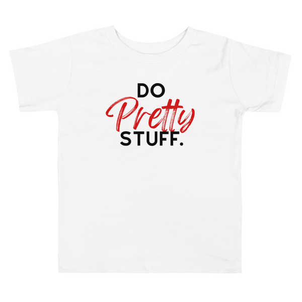 Pretty Stuff-Toddler Short Sleeve Tee-Red