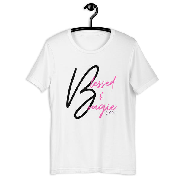 Blessed & Bougie | Affirmation Short-Sleeve Unisex T-Shirt - Black
