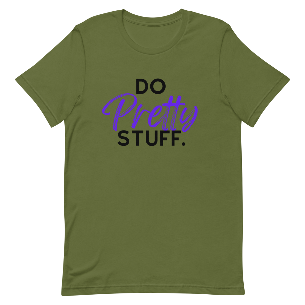 Do Pretty Stuff |Short-Sleeve Unisex T-Shirt- Purple