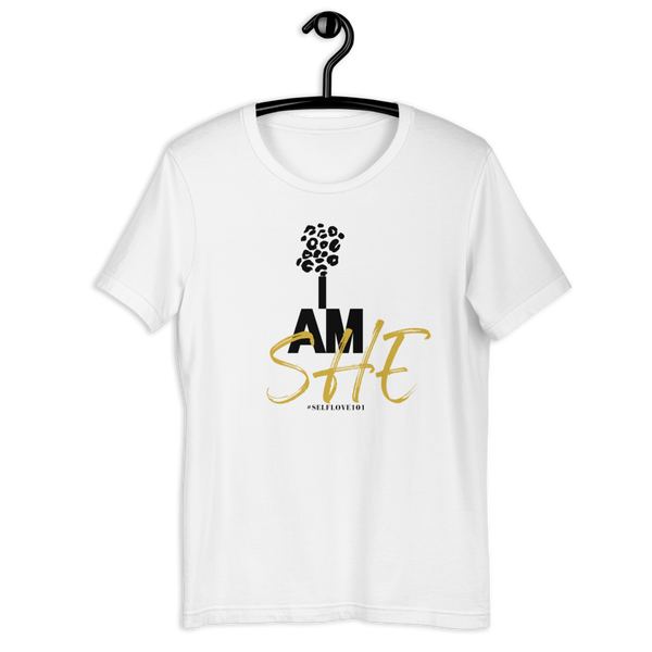 I AM She 2.0 | Gold Print Short-Sleeve T-Shirt