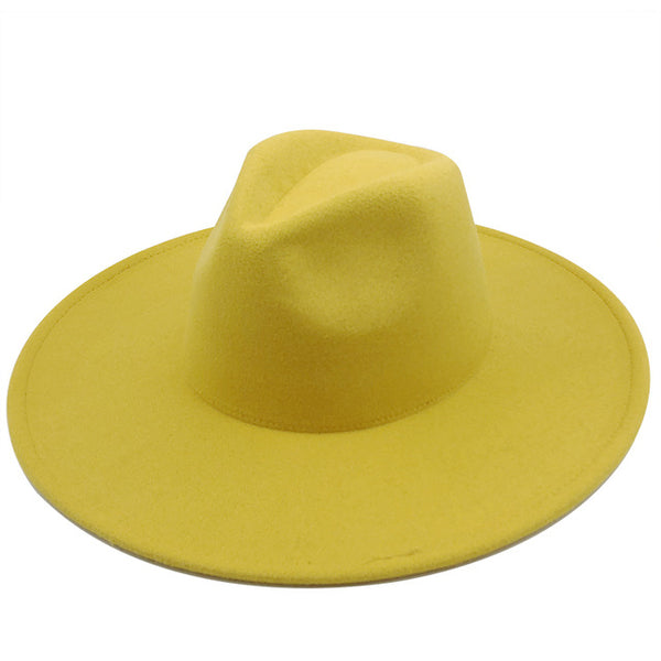 You Need Me! | Two-Tone Wide Brim Big Fedora Hat